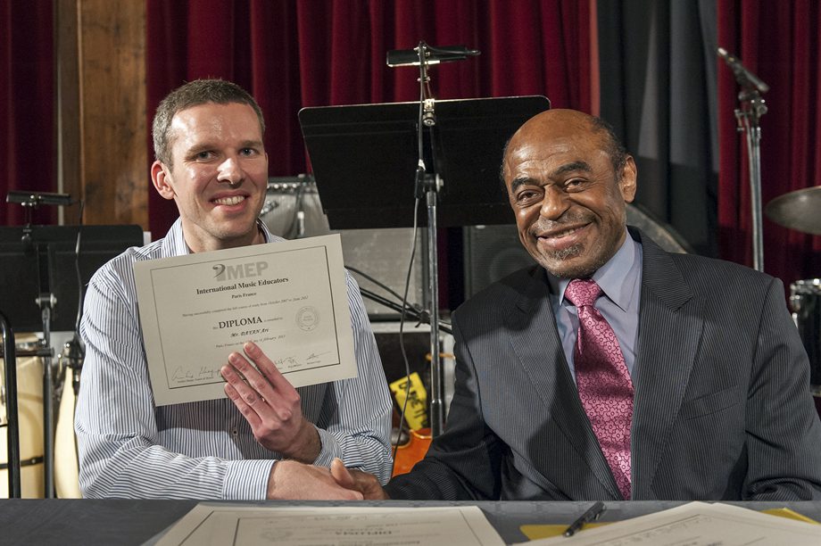 Ari avec Archie Shepp. Promotion 2012