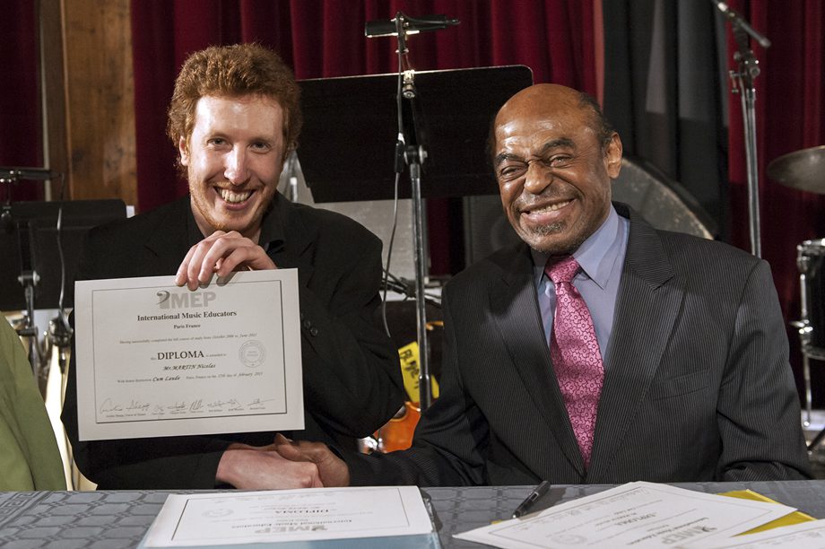 Nicolas Martin et Archie Shepp. Remise des diplômes promotion 2012