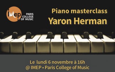 Piano masterclasse Yaron Herman monday november 6 at 4pm