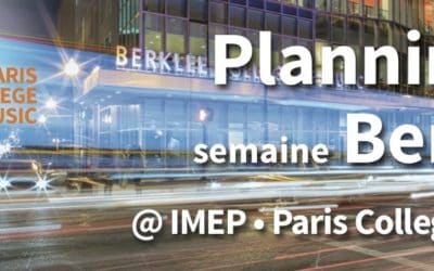 Berklee week at IMEP Paris, France, from January 30 to February 2, 2019