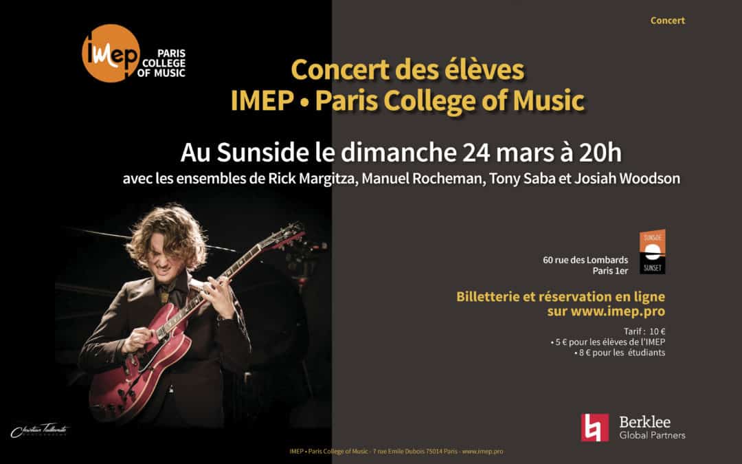 Concert des élèves au Sunside Mars 2019