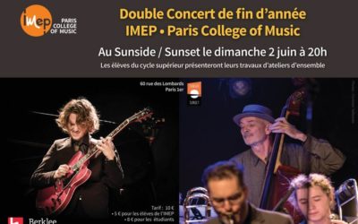 Concert fin d’année au sunset sunside paris 2019