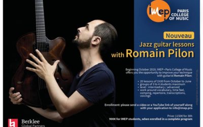 Jazz guitar lessons with Romain Pilon