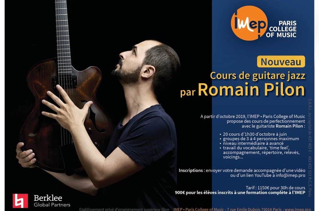 Cours de guitare jazz par Romain Pilon