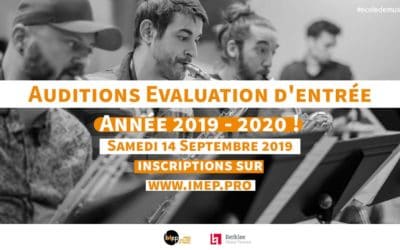 COMPLET : Auditions evaluation rentrée 2019-2020