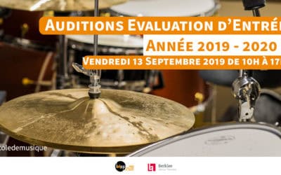 Nouvelle date. Evaluation d’entrée: 2019 -2020.
