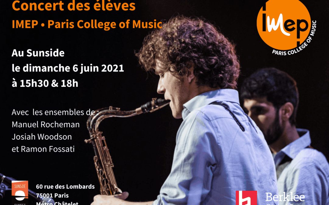 Concert des élèves au Sunside dimanche 6 juin !