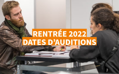 IMEP Auditions dates for Fall 2022 entry