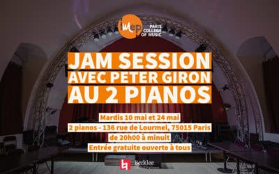 Jam session mai au 2 pianos avec peter giron