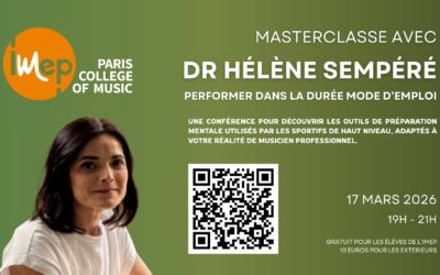 Masterclass avec le Dr Hélène Sempéré, performer dans la durée