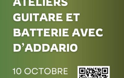 Guitar and Drum Workshops with D’Addario